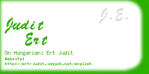 judit ert business card